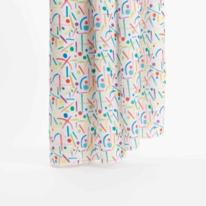 Semi-seda estampada